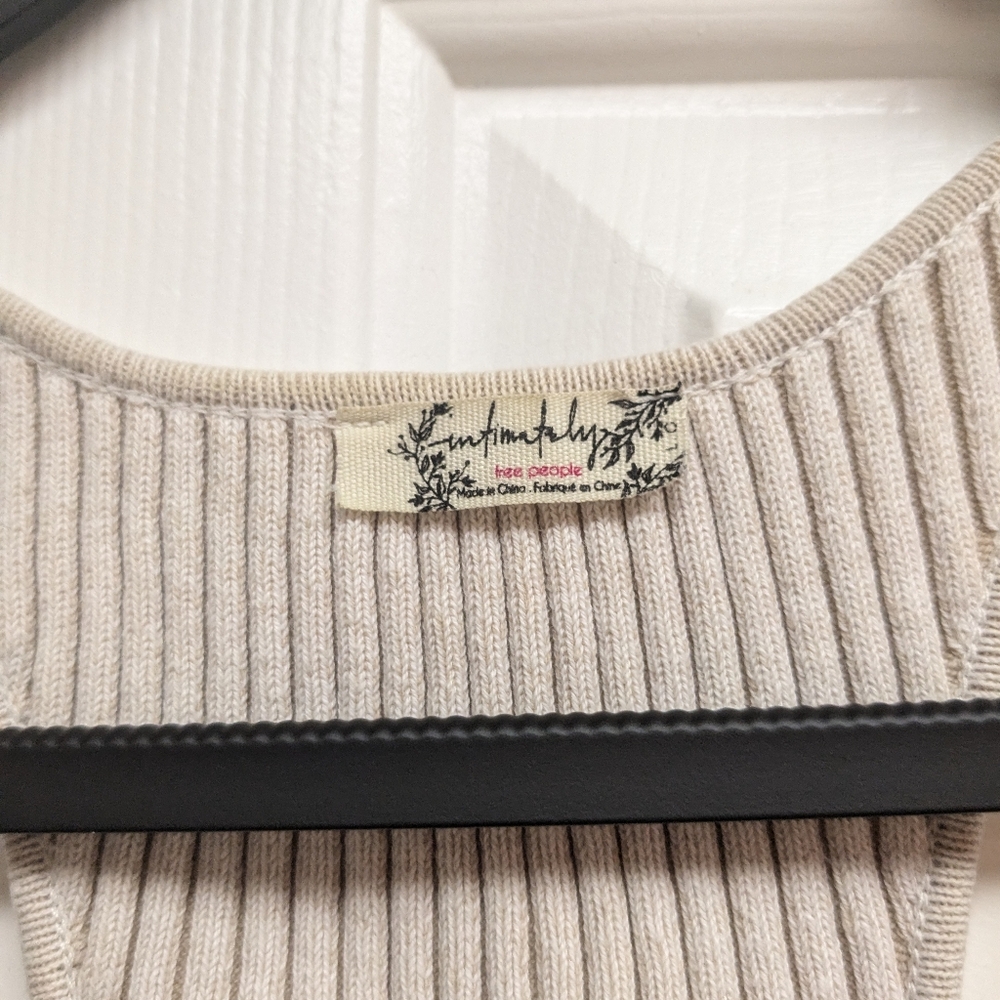 Free People Intimates Beige Cropped Top - Picture 4 of 4